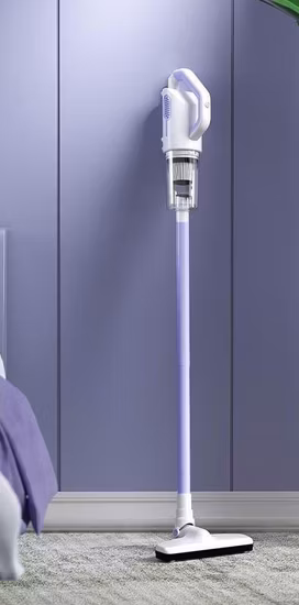 Aspirador de pó portátil leve de 380 W com tela LED de sucção poderosa de 25 kpa para carpetes e pisos, pêlos de animais de estimação